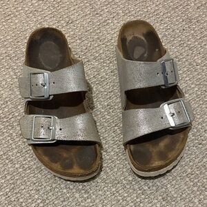 Women's Silver Birkenstock Sandals
